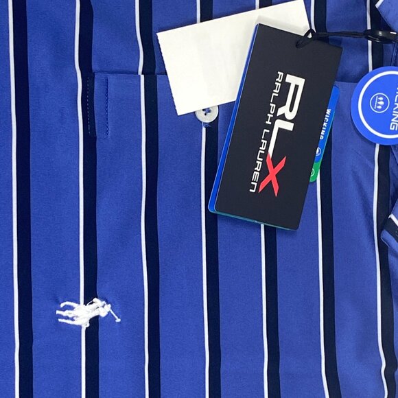 NWT Polo Ralph Lauren RLX Golf Performance Stretch Shirt - Striped - Picture 3 of 9